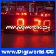 Red led waterproof digital temperature display / led clock digital display board