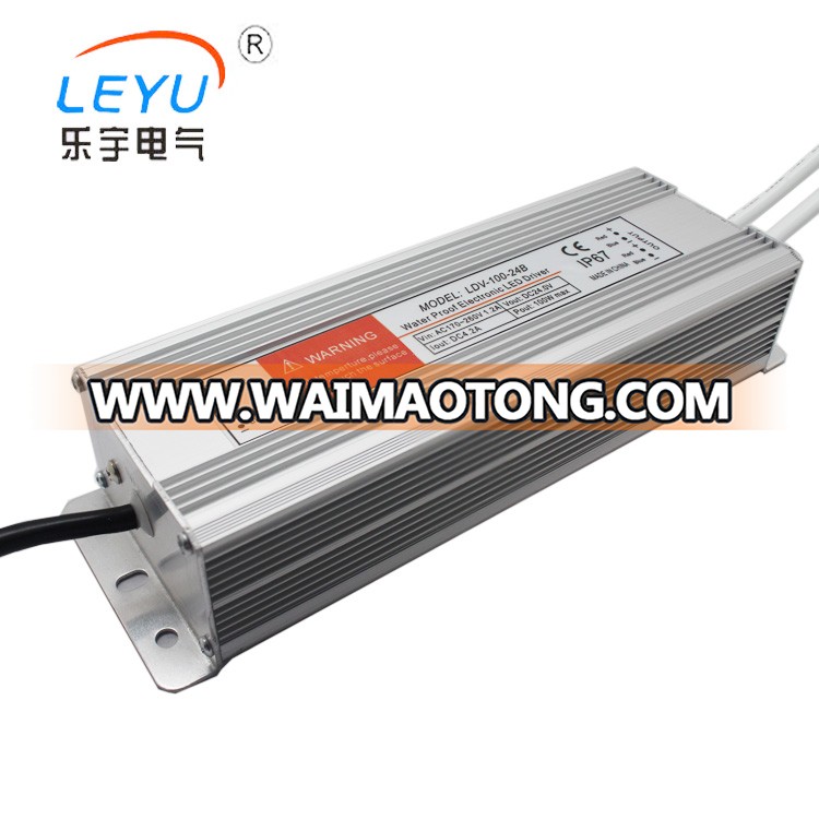 high quality 100W 12V 24V waterproof led power supply ip67